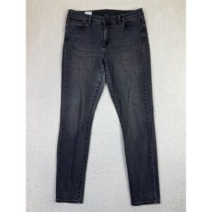 Gap 1969 High Rise Legging Jeans Womens 32/14 Anthracite Bleach Gray Denim